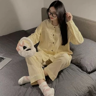 Sét bộ pyjama (xốp bèo) tay dài quần dài