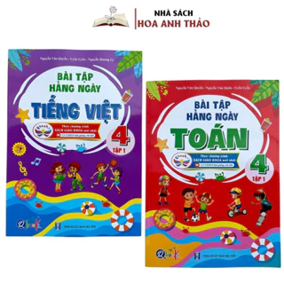 Sách - Bài Tập Hằng Ngày Toán Và Tiếng Việt Lớp 4 Cánh Diều Tập 1 Theo Chương Trình Sách Giáo Khoa Mới