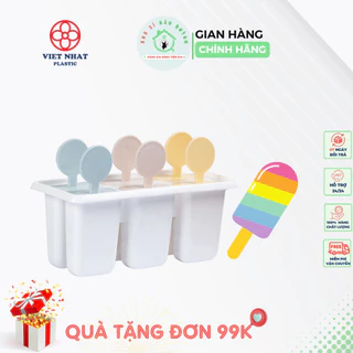 Khay làm kem 6 que tròn, 6 que hình thỏ, 3 que hình dẹp 5617, 5616, 5620 - Nhựa Việt Nhật