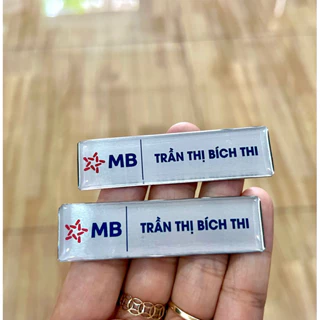 BẢNG TÊN MBBANK - In tên cố định - Đặt đơn vui lòng gửi tên cho shop