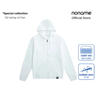 Áo Hoodies Zip Nam Regular-fit nonameBasic/White_NNMZD701MS104