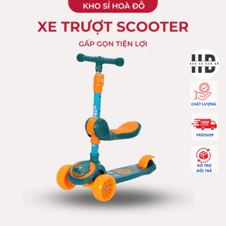 Xe trượt scooter GÀ có đèn nhạc cho bé và trẻ em cao cấp_KHO SỈ HOA ĐỖ