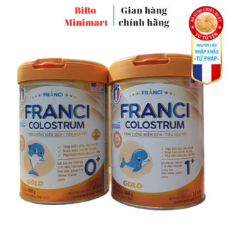 Sữa Franci Colostrum Gold 0+, 1+ 800g (mẫu mới)