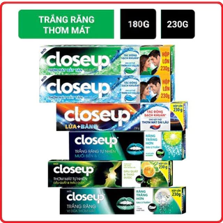 Kem Đánh Răng Close Up , PS Hương Bạc Hà , Băng Tuyết 180G , Dầu Chính Hãng