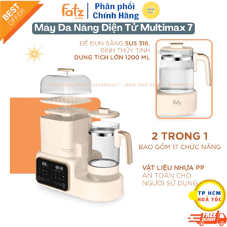 Máy Đa Năng Tiệt trùng, Sấy Khô, Đun nước, Hâm sữa, Nấu Chậm, Sấy hoa quả MULTIMAX 7 - FATZ BABY FB9302TN