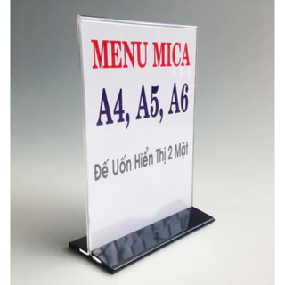 [HOT] Menu Mica để bàn A4 KT (21x29.7cm)