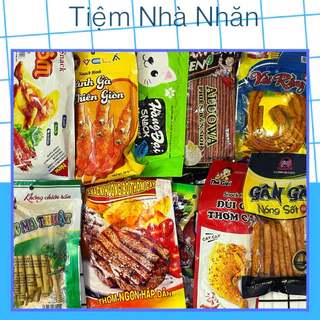 Combo 10 gói snack, que cay ngẫu nhiên, Set thập cẩm tuổi thơ