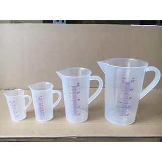 Ca Nhựa Đo Lường Thể Tích, Ca Nhựa Có Chia Vạch, Ca Đong Nhựa, Ca Pha Chế (50ml/100ml250ml/500ml/1000ml)