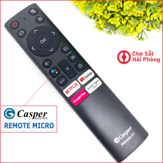 Điều Khiển GIỌNG NÓI TV CASPER Đa Năng Sử Dụng Các Dòng Tivi CASPER UG FG HG QG - CHÍNH HÃNG TẶNG PIN