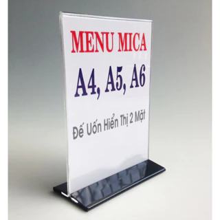 Menu Mica để bàn A5 KT (148x210mm)