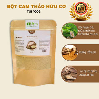 [Mua 2 tặng 1] Bột Cam Thảo NTFARM hữu cơ nguyên chất