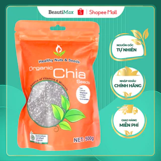 Hạt chia Úc organic chia seed nature superfood hữu cơ gói 500g Extaste BeautiMax