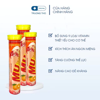 Viên sủi bổ sung 09 Multivitamin tăng cường thể lực, nâng cao sức đề kháng 01 tuýp (20 viên) và combo 03 tuýp (60 viên)