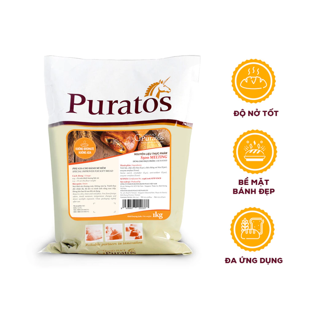 Phụ gia S500 MELTING 1kg Puratos