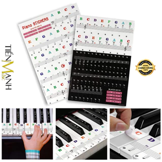 Miếng Dán Nốt Nhạc Bàn Phím Cho Đàn Piano, Organ - Decal, Sticker Đánh Dấu Vị Trí Note Dùng Cho Đàn 88, 61, 54, 49 Phím