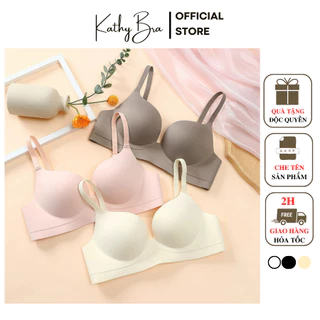 B73 Áo Lót Su Nâng Ngực Trơn Basic KATHY BRA Che Mỡ Lưng Không Gọng Đêm Vừa Mềm Mại Siêu Hót