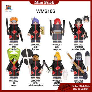 Naruto Mô hình Lắp ráp Minifigures Uzumaki Naruto Hokage Akatsuki Anime manga WM6106 WM2089 Naruto Minibrick Minibricks