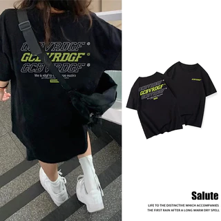 Áo thun chất cotton Đen vintage ngầu áo phông unisex local brand form rộng Salute