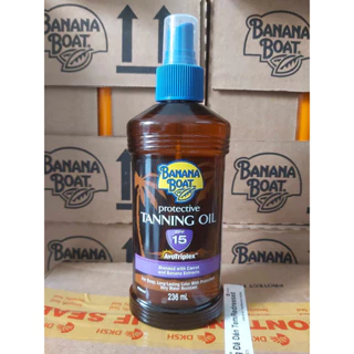 Dầu phơi nắng Banana Boat Protective Tanning Oli Spf15 236ml