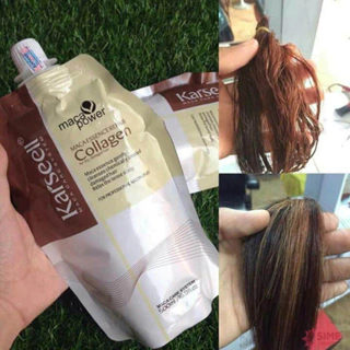 Kem ủ tóc Karseell Maca Power Collagen 500ml phục hồi hư tổn Hấp ủ tóc thẳng mượt bổ xung collagen