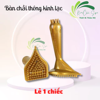 Lẻ 1 Bàn chải vàng 2 đầu đả thông kinh lạc | Bàn chải đả thông kinh lạc | Bàn chải massage body