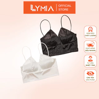 Áo Lót Bra Nữ LYMIA BR64 Satin Lụa Phi Bóng Bản To 8 Móc Cài