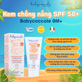 Kem Chống Nắng Babycoccole 75ml Cho Bé 0M+ SPF50+ Hàng Chuẩn Chính Hãng