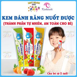 Kem đánh răng nuốt được cho bé Kodomo - Kichilachi, kem đánh rẳng từ 2 tuổi 45gr/60gr