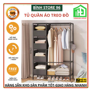 Tủ Quần Áo Giá Treo Quần Áo Nhập Khẩu Lắp Ráp Tiện Lợi Thông Minh Sắp Xếp Tủ Quần Áo