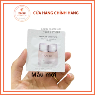 Gói kem dưỡng ẩm Ohui Miracle Moisture Cream dành cho da khô 1ml_𝐄𝐁𝐈𝐒𝐔 𝐂𝐎𝐒𝐌𝐄𝐓𝐈𝐂𝐒