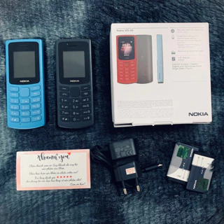 Nokia 105 4G, 2 sim, Full box, Pin trâu, Sóng siêu khoẻ