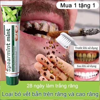 [Mua 1 tặng 1] Kem Đánh Răng Làm Trắng Răng loại bỏ cao răng hôi miệng tẩy ố vàng 100g,làm sạch răng làm mới hơi thở khử