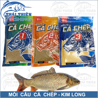 Mồi Câu Cá Chép Kim Long Đủ Vị Thơm, Tanh Gói 250g Dùng Câu Sông Tự Nhiên, Hồ Dịch Vụ