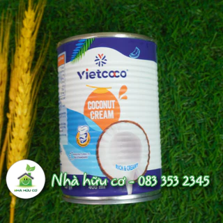 Nước cốt dừa Vietcoco 22% 400ml thơm ngậy - LOẠI TRUYỀN THỐNG - Date: 4/2026 - Nhà Hữu Cơ