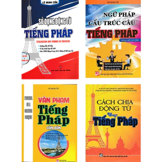 Sách - Combo Sách Học Tiếng Pháp Cho Người Mới Bắt Đầu (Bộ 4 Cuốn) - HA