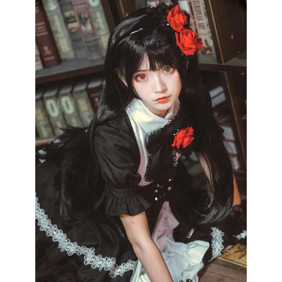 [ORDER] Trang phục COSPLAY Tokisaki Kurumi ver Black Gothic trong Date A Live (kèm ảnh thật)