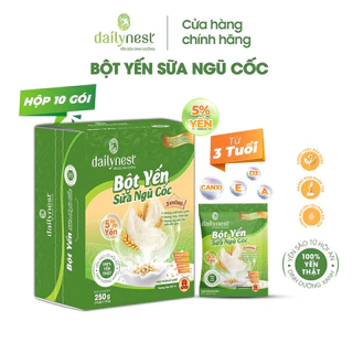 Bột yến sữa ngũ cốc Dailynest - bột yến sữa socola trẻ em