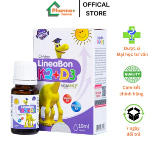 [Chính hãng] Lineabon Vitamin D3K2 MK7 Tinh Khiết Giúp Bé Tăng Chiều Cao, 10ml