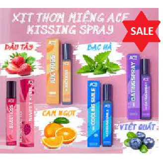 Xịt thơm miệng kissing spray ACEMAN nam nữ 10ml hương vị tự nhiên