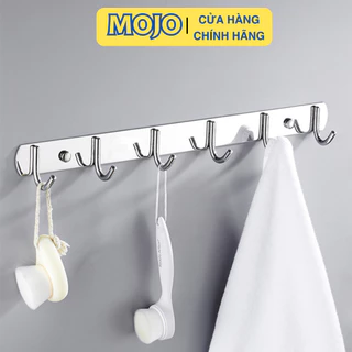 Móc Treo Quần Áo Dán Tường Móc Treo Đồ INOX SUS304 Không Cần Khoan Đục Cao Cấp MOJO