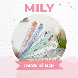 Thước Kẻ hình hoạt hình đặc biệt 15cm (Nhựa)