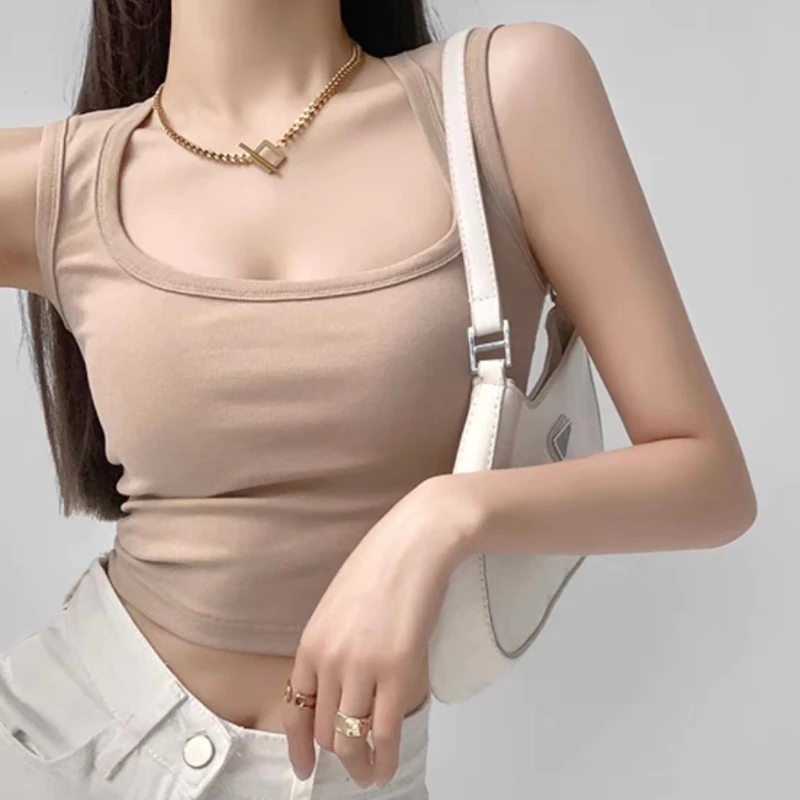 Áo Hai Dây Bản To Croptop Khoe Dáng Thun Tăm Sịn Nhiều Màu Mềm Mát Co Giãn Tiểu Thư Mặc Nhà, Đi Chơi, Đi Biển Mùa Hè