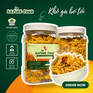 [2 HỘP - 1KG] KHÔ GÀ BƠ TỎI LOẠI ĐẶC BIỆT NATURE