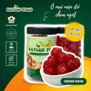 [2 HỘP - 1KG] Ô MAI (XÍ MUỘI) MẬN ĐỎ THÁI LAN CHUA NGỌT LOẠI ĐĂC BIỆT NATURE FOOD