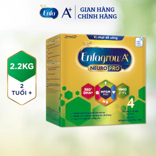 Sữa Bột Enfagrow A+ Neuropro 4 - FL HMO Vị Nhạt Dễ Uống -2.2kg/hộp