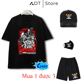 ADTStore x Combo hủy diệt - mua 1 được 3 | Áo thun Onepiece, áo phông in hình Onepiece Luffy Zoro Sanji ACE