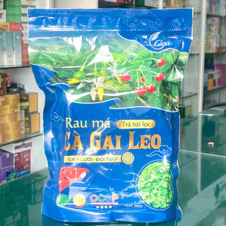 Trà Cà Gai Leo - Rau Má Giga, hỗ trợ thanh nhiệt, giải độc gan, mát gan, men gan cao (túi 250g)