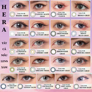 Kính Áp Tròng Hera Lens Xám Tây Gray Hàn Quốc Dia 14.0 Lens Cận 0.0-6.0 Diop