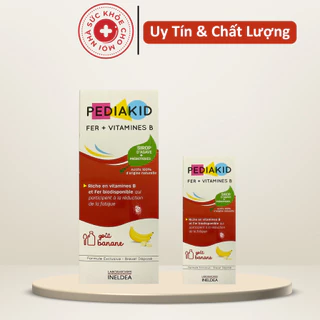 Pediakid Fer + Vitamines B - Bổ Sung Sắt Và Vitamin Nhóm B,Phát Triển Toàn Diện Cho Bé ( Chai 125ml )