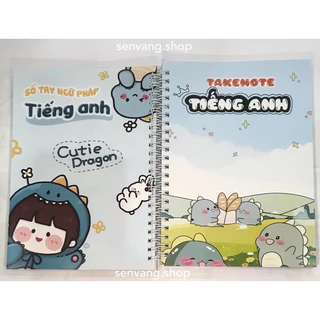 [BẢN MỚI NHẤT] Sổ Tay Kiến Thức Tiếng anh A5 cấp 1 2 3- Sổ takenote tổng hợp kiến thức